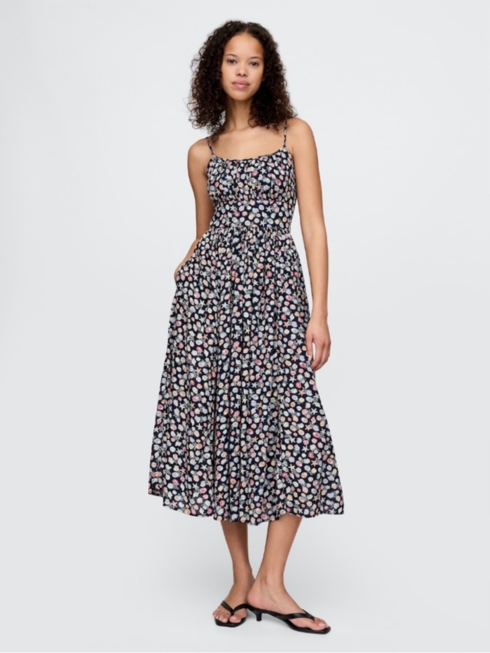 Gap Tie-Strap Cami Midi Dress